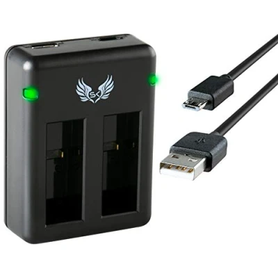 Abbildung von SK Dual Doppel Akku Ladegerät Charger für GoPro Hero 2018 5 Black 6 7 8 / AABAT 001 AHDBT 501 Hero6 Hero7 Hero8