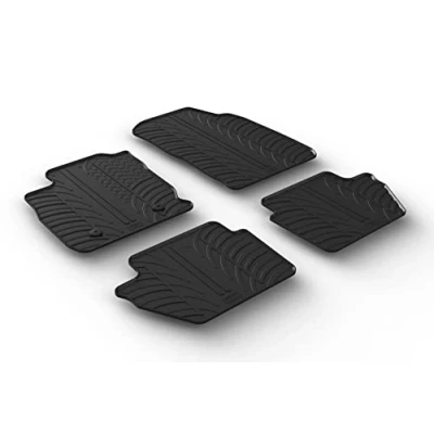 Abbildung von Gledring 0563 Fußmattensatz Gummi vorne und hinten 4 schwarz 750mm 550mm FORD: Ecosport Mk2