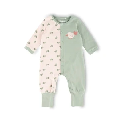 Abbildung von sigikid Pyjama für Kinder, Größe: 62, Grün rosa