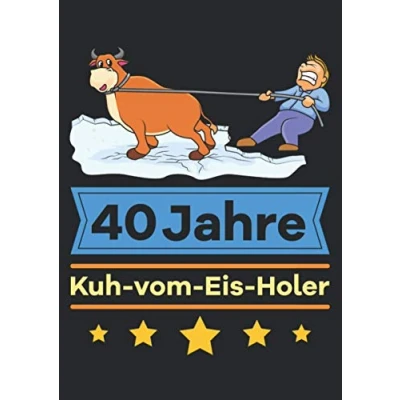 Abbildung von Notizbuch A4 liniert mit Softcover Design: 40 Jahre Dienstjubiläum Firmenjubiläum Geschenk Arbeit: 120 linierte DIN Seiten
