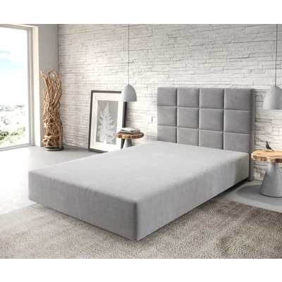 Abbildung von DELIFE Boxspringbett Dream Fine, Mikrofaser Grau 120x200 cm Bettgestell