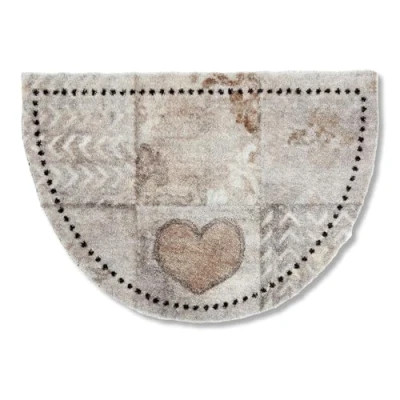 Abbildung von ASTRA Fußmatte &quot;Pure&amp;Soft 017&quot;, halbrund, Sauberlaufmatte, weiche Oberfläche, waschbar, rutschfest