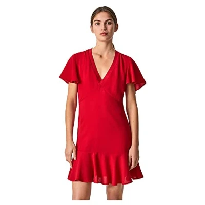 Abbildung von Pepe Jeans Damen Iria Kleid,Small,264royal rot