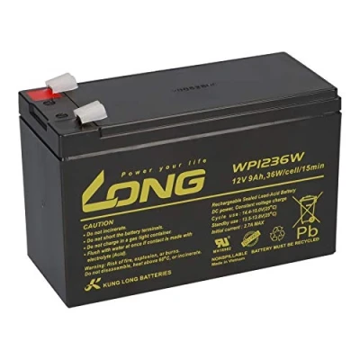 Abbildung von Blei Akku 12V 9Ah WP1236W kompatibel USV APC Back UPS 650 700 800 RBC17 RBC 17