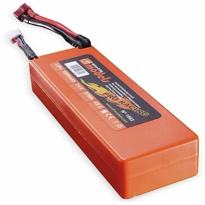Abbildung von Lipo Akku 2S, 7,4 Volt, 5200mAh, 45C, Hardcase, eckig