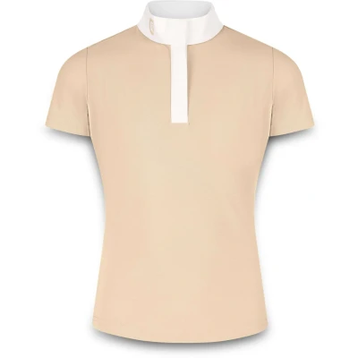Abbildung von Wettkampfshirt Tokio Mädchen Kurzarm Beige Größe 150