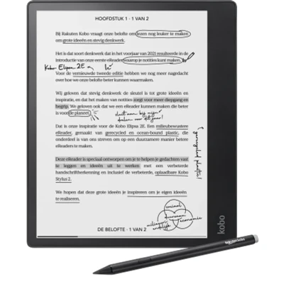 Abbildung von Kobo Elipsa 2E mit Stylus 2