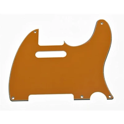 Abbildung von KAISH American Vintage 5 Loch Tele Style Pickguard Guitar Pick Guard Scratch Plate for Telecaster/Tele Orange 3 lagig