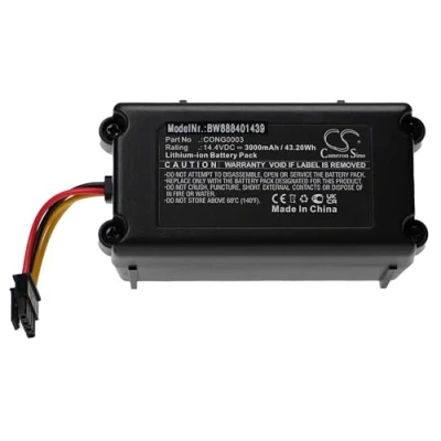 Abbildung von vhbw 1x Akku kompatibel mit Blaupunkt BlueBot XSmart BPK VCBB1XVB, VCBB1XTE Staubsauger (3000 mAh, 14,4 V, Li Ion)