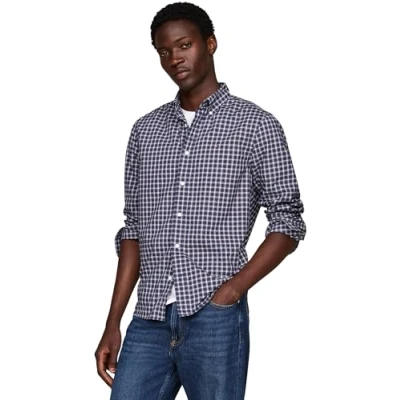 Abbildung von Tommy Hilfiger Langarmhemd FLEX POPLIN MINI TARTAN RF SHIRT modisch kariert