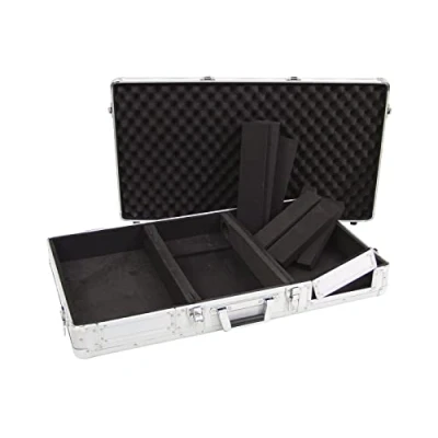 Abbildung von ROADINGER Universal Konsole DIGI 1 2xCD/1xM 10 sil DJ Flightcase für 2 CD Player und ein Mischpult (10&quot;)
