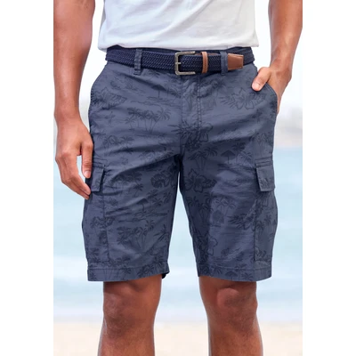 Abbildung von John Devin Cargoshorts, aus elastischer Baumwolle,modisch bedruckt