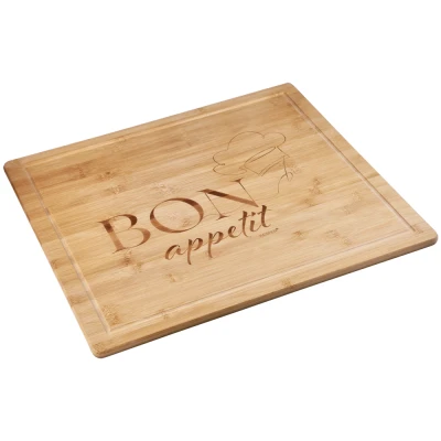 Abbildung von KESPER Buffetplatte/Herdabdeckplatte mit Einbrand, Material: Bambus, Maße: 56 x 50 4 cm, Holzstärke: 1,6 Farbe: Braun 58597 13