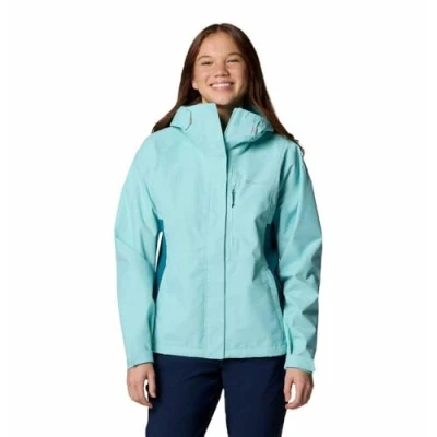 Abbildung von Columbia Women&#039;s Hikebound 2 Jacket, Waterproof Rain Spray/River Blue, XS