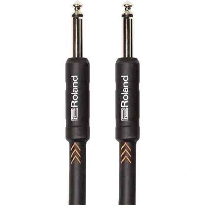 Abbildung von Roland Black Serie 4,5 m Instrumentenkabel, gerade/gerade, 6,3 mm Klinke RIC B15