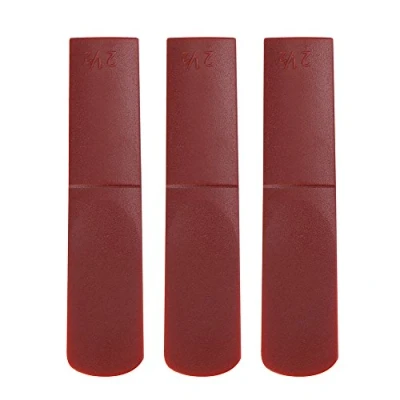 Abbildung von 3pcs Altsaxophon Blätter 2.5 Harz Mundstück für Alt Saxophon(Rot)