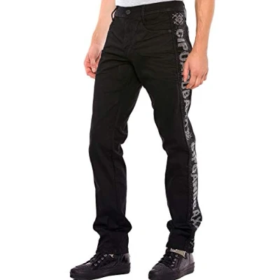 Abbildung von Cipo &amp; Baxx Jeans Straight Leg, Herren, Größe: 32x32, Black