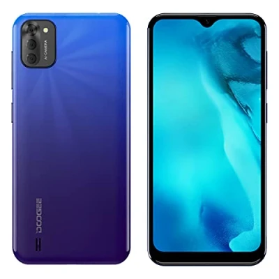 Abbildung von DOOGEE X93 3G Smartphone ohne Vertrag Günstig, 6,1&#039;&#039; Waterdrop HD+ Bildschirm,Android 10 DUAL SIM Handy,Quad Core 2GB RAM 16GB ROM,8MP Dreifache Kamera,GPS, Gesichts Entsperrung 4350mAh Akku Blau