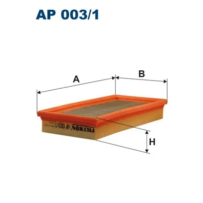 Abbildung von Luftfilter FILTRON AP003/1