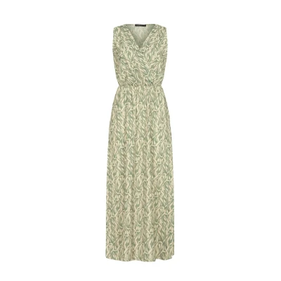 Abbildung von Cloud 5ive Wickeloptik MIT Maxikleid, Damen, Größe: Small, Beige
