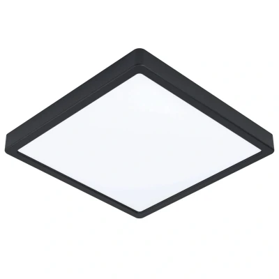 Abbildung von Eglo 98854 Aufbauleuchte FUEVA Z schwarz L:28,5 B:28,5 H:2,8cm dimmbar IP44 2700 6500K mit Connect Funktion