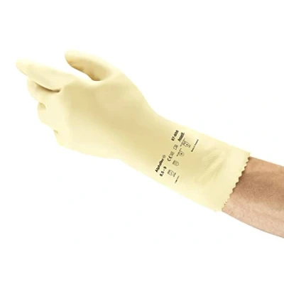 Abbildung von Ansell AlphaTec 87 600 Chemikalienschutz Handschuhe, Mehrzweck Arbeitshandschuhe, Chemisch Beständig, Gute Fingerbeweglichkeit und Tastsensibilität, Größe S (12 Paar)