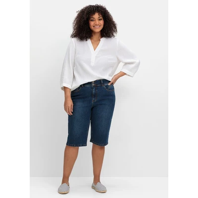 Abbildung von Sheego Jeansbermudas &quot;Große Größen&quot;, im Curvy Schnitt MANUELA