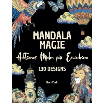 Abbildung von Mandala Magie: Malbuch für Erwachsene: 130 Premium Motive innere Ruhe, Achtsamkeit &amp; Stressabbau: inkl. inspirierenden Zitaten