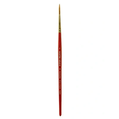 Abbildung von Winsor &amp; Newton 5182704 Sceptre Gold II Künstler Aquarellpinsel mit hoher Farbtragekapazitat exzellenter Sprungkraft, Serie 202 Designers Pinsel, kurzer Stiel , Nr.4 2,6mm