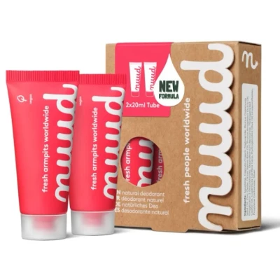 Abbildung von NUUD Smarter Pack NEUE FORMEL Natürliches veganes creme Deo gegen Schweißgeruch Naturkosmetik ohne Aluminium, Alkohol, Chemikalien und Tierversuche reicht 20 Wochen (40ml)