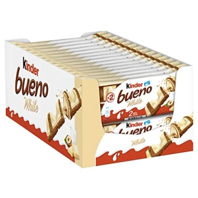 Abbildung von Ferrero kinder bueno White Schokoriegel mit weißer Schokolade 30 Packungen je 2 Einzelriegeln (30 x 40 g)