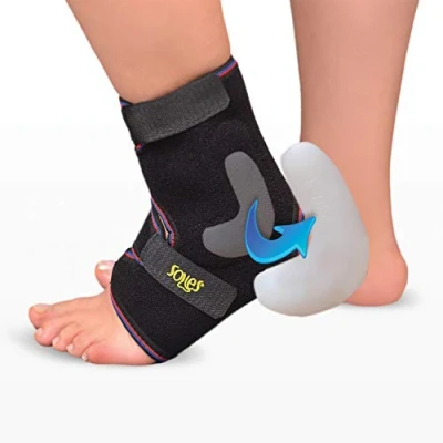 Abbildung von SOLES Malleolus Knöchelstütze Atembarer Neopren Eine Größe Passt die meisten Beide Füße Passen Weich,Flexibel Bequem Reduziert Schmerzen Und Verhindert Verletzungen Stabilisieren Knöchel