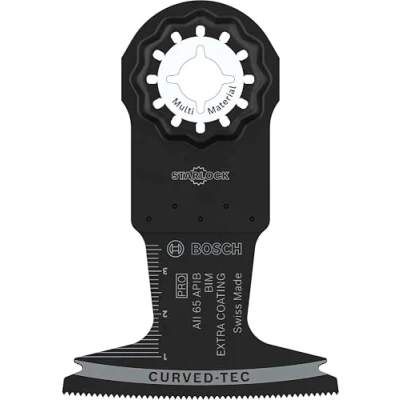 Abbildung von Bosch 1x PRO Multi Material AII 65 APIB Blatt für Multifunktionswerkzeuge (für Holz mit Nägeln, Sandwich Metall, Breite mm, Professional Zubehör Multifunktionswerkzeug)