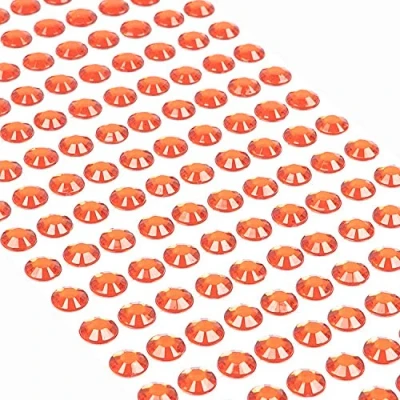 Abbildung von Movoja Rote Strasssteine runde Glitzersteine 220 Stück 8 mm selbstklebend zum Verzieren und Basteln Schmucksteine aufkleben Steinchen Dekosteine Bastelsteine Rot