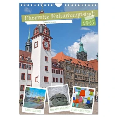 Abbildung von Chemnitz Kulturhauptstadt Terminplaner (Wandkalender 2025 DIN A4 hoch), CALVENDO Monatskalender