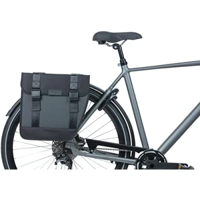 Abbildung von Doppelpacktasche Basil Tour Waterproof 28 Liter 34 X 14 Cm Schwarz