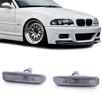 Abbildung von Seitenblinker Schwarz Smoke passend für BMW 3er E46 Vorfacelift