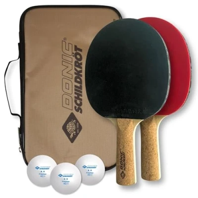 Abbildung von Donic Schildkröt Tischtennisschläger Tischtennis Set Persson 500, Schläger Tischtennisset Table Tennis Bat Racket