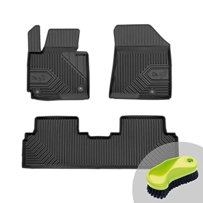 Abbildung von FROGUM No.77 Gummimatten Ganzjahresset von Auto Fußmatten Autofussmatten für Kia Carens IV 2013 2019 Langlebiges TPE Material