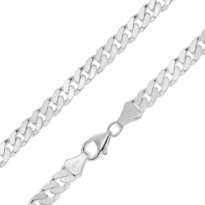 Abbildung von trendor 15104 Herren Halskette Silber 925 Flachpanzer Breite 6 mm