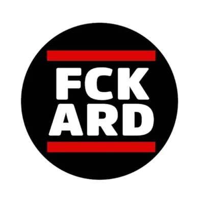 Abbildung von Sammys Shirt Store FCK ARD Staatsfunk Aufkleber 10 cm