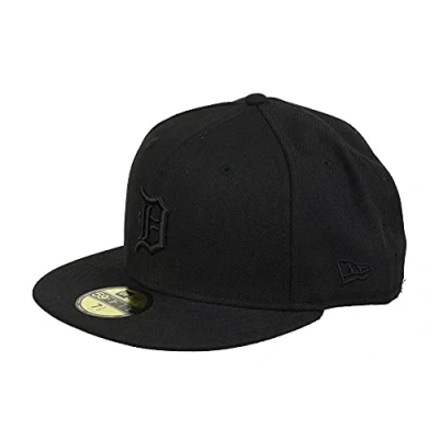 Abbildung von New Era Detroit Tigers Cap 59Fifty Basecap Baseball Fitted Kappe MLB bob schwarz 8 64cm (XXL)