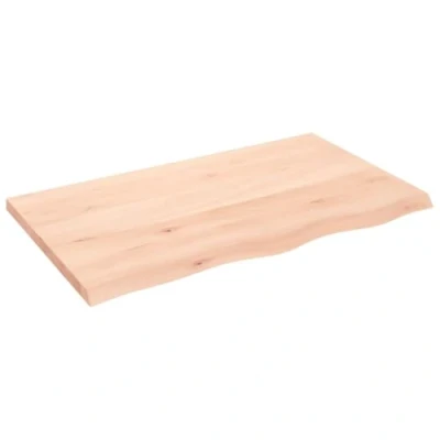 Abbildung von vidaXL Tischplatte, Schreibtischplatte mit Naturkante, Holztischplatte für Esstische Couchtische, Esstischplatte Couchtischplatte DIY Platte, Massivholz Eiche Unbehandelt