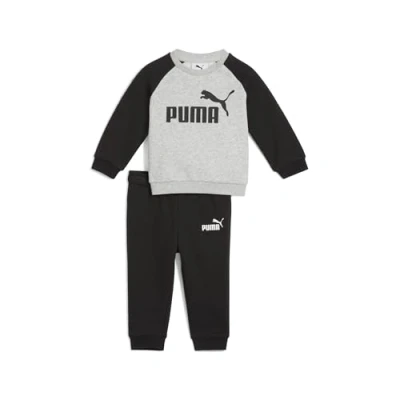 Abbildung von Puma Minicats Essentials Raglan Crew Set Baby Mit Marl Black Größe: 1 2Y