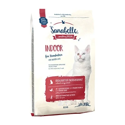 Abbildung von Sanabelle Indoor Katzentrockenfutter für ausgewachsene Katzen (ab dem 12. Monat) besonders geeignet Hauskatzen und mit reduziertem Bewegungsumfang 1 x 10 kg