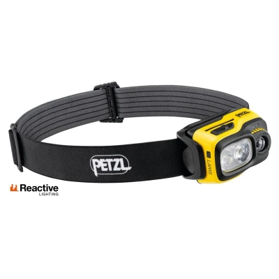 Abbildung von Petzl Kopfleuchte SWIFT RL Pro Line E810AB00 Stirnlampe Professional, Schwarz/Gelb