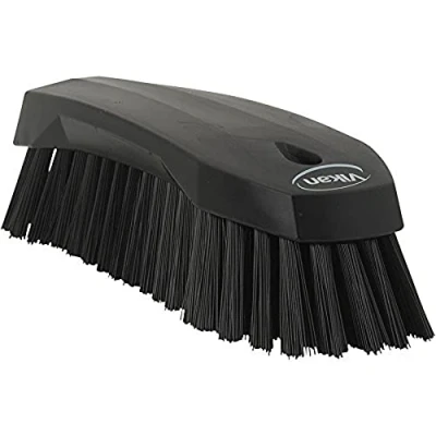 Abbildung von Vikan 38909 Brush,Scrub,Stiff,8&quot;,PP/PBT,Black
