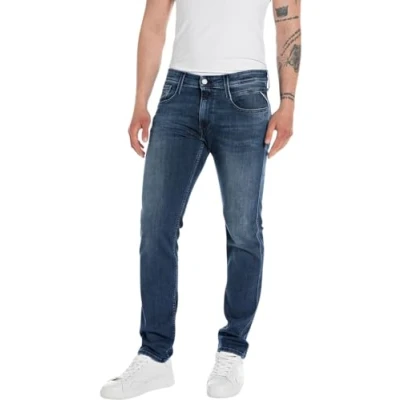 Abbildung von Replay Herren Jeans Anbass Slim Fit Bio, Medium Blue 009 4 (Blau), 28W / 34L