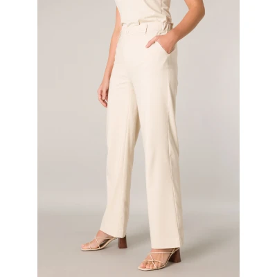 Abbildung von Base Level Stoffhose mit Schlag und Elasthan