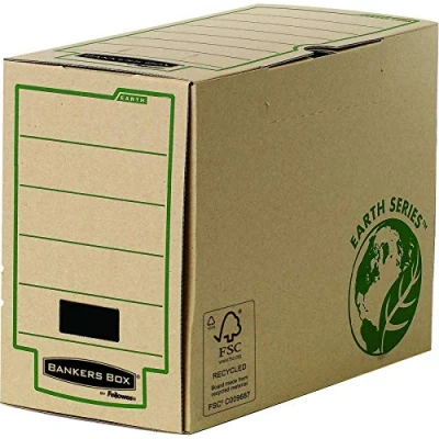 Abbildung von Bankers Box Lomo 100 Ultimative Archivbox mit automatischer Montage, Braun